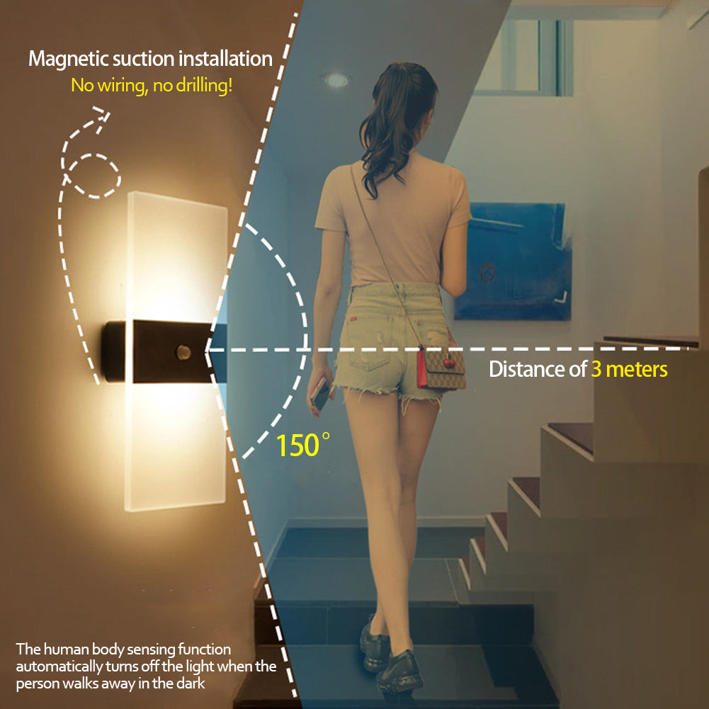 LumeGlow™ Smart Wall Light – USB Powered Motion LED for Modern Spaces & Cozy Corners Smart Wall Light