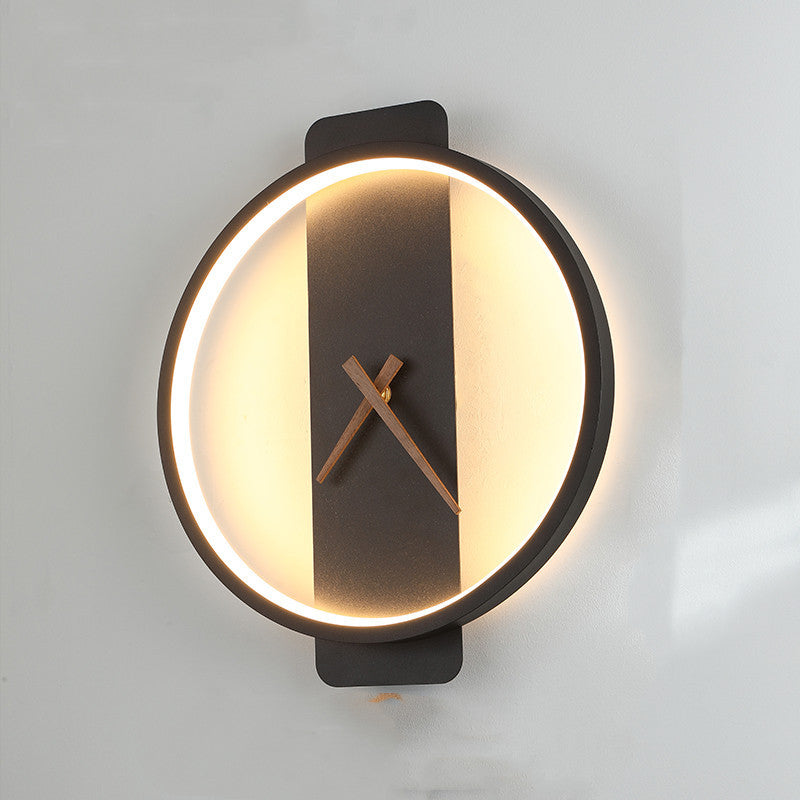 GlowTime Nordic Fusion Lamp – LED Clock Wall Light for Smart & Stylish Bedrooms Clock Wall Light