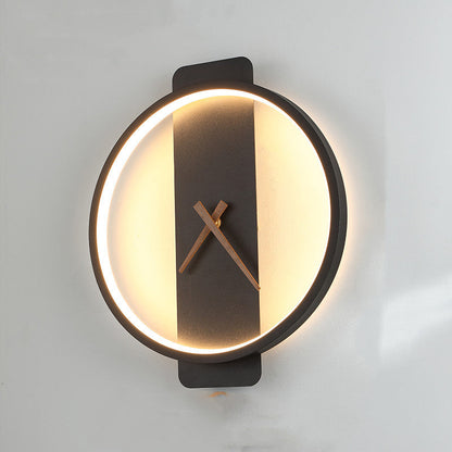 GlowTime Nordic Fusion Lamp – LED Clock Wall Light for Smart & Stylish Bedrooms Clock Wall Light