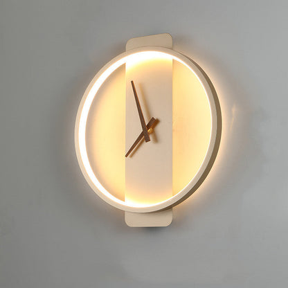 GlowTime Nordic Fusion Lamp – LED Clock Wall Light for Smart & Stylish Bedrooms Clock Wall Light