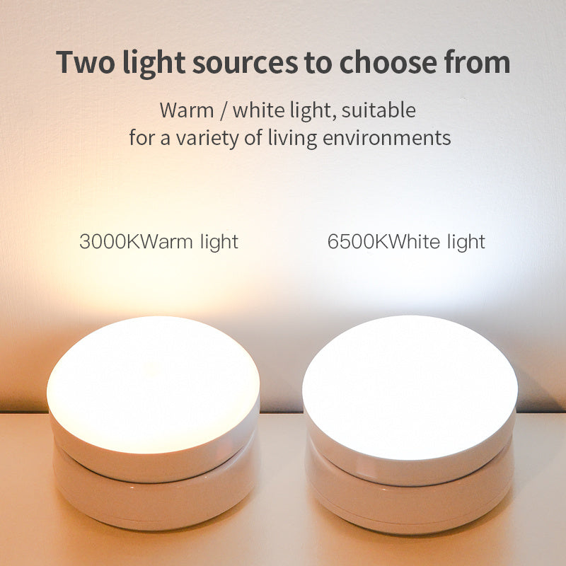 Smart 360° Motion Sensor LED Wall Light – Sleek USB Rechargeable Night Lamp for Modern Closets, Hallways & Garages Rotating Sensor Light
