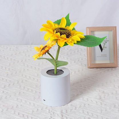 Sunflower LED Night Light Lamp – USB Rechargeable Flower Table Light for Bedroom, Wedding, Hotel & Gift Decor Sunflower LED Lamp
