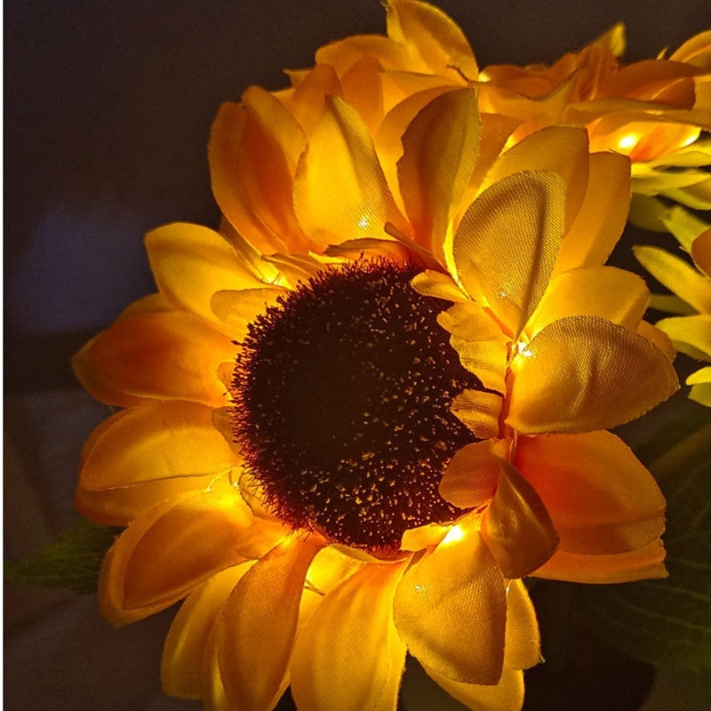 Sunflower LED Night Light Lamp – USB Rechargeable Flower Table Light for Bedroom, Wedding, Hotel & Gift Decor Sunflower LED Lamp