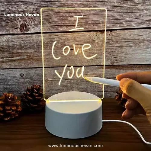 LED Message Board Personalized Notes & Home Decor Best Gift for Kids & Adults - Decoology