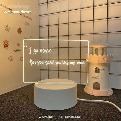 LED Message Board Personalized Notes & Home Decor Best Gift for Kids & Adults - Decoology