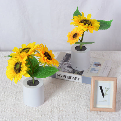 Sunflower LED Night Light Lamp – USB Rechargeable Flower Table Light for Bedroom, Wedding, Hotel & Gift Decor Sunflower LED Lamp