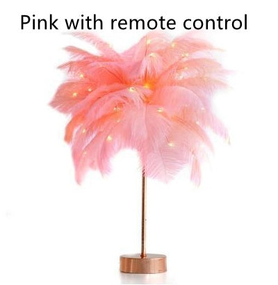 FeatherGlow™ Luxe LED Table Lamp – Soft Feather Bedside Light for Modern Bedroom & Romantic Decor" Feather Lamp
